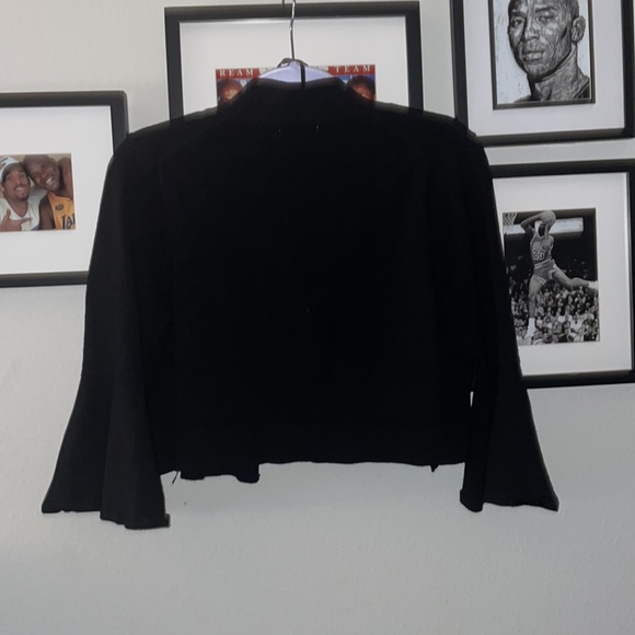 NWOT Calvin Klein Black Pullover Cardigan Crop Style - Picture 4 of 4